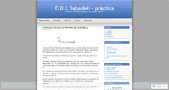 Desktop Screenshot of eoisabadell.wordpress.com