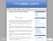 Tablet Screenshot of eoisabadell.wordpress.com