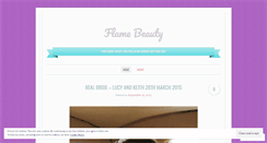 Desktop Screenshot of flamebeauty.wordpress.com