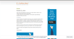 Desktop Screenshot of itsfashiontime.wordpress.com