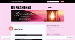 Desktop Screenshot of dunyahenya.wordpress.com