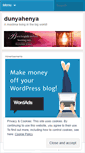 Mobile Screenshot of dunyahenya.wordpress.com