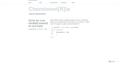 Desktop Screenshot of chemiometria.wordpress.com