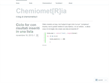 Tablet Screenshot of chemiometria.wordpress.com