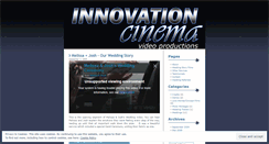 Desktop Screenshot of innovationcinema.wordpress.com