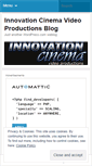 Mobile Screenshot of innovationcinema.wordpress.com