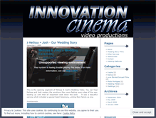 Tablet Screenshot of innovationcinema.wordpress.com