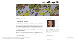 Desktop Screenshot of everythingallie.wordpress.com