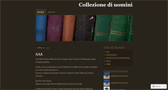Desktop Screenshot of collezionediuomini.wordpress.com