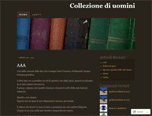 Tablet Screenshot of collezionediuomini.wordpress.com