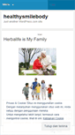 Mobile Screenshot of healthysmilebody.wordpress.com