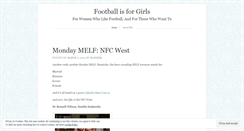 Desktop Screenshot of footballisforgirls.wordpress.com
