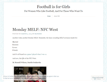 Tablet Screenshot of footballisforgirls.wordpress.com