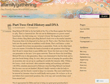 Tablet Screenshot of afamilygathering.wordpress.com