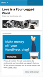 Mobile Screenshot of fourleggedlove.wordpress.com