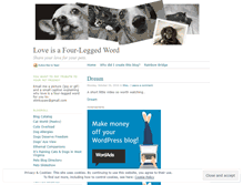 Tablet Screenshot of fourleggedlove.wordpress.com