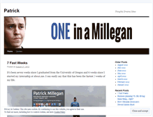 Tablet Screenshot of patrickmillegan.wordpress.com
