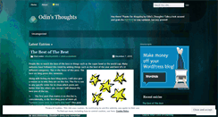 Desktop Screenshot of odinsthoughts.wordpress.com