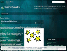 Tablet Screenshot of odinsthoughts.wordpress.com