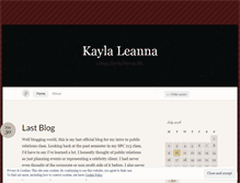 Tablet Screenshot of kaylaleanna.wordpress.com