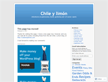 Tablet Screenshot of chileylimon.wordpress.com