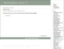 Tablet Screenshot of literaturesave2.wordpress.com