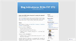 Desktop Screenshot of ciscoblogfiit.wordpress.com