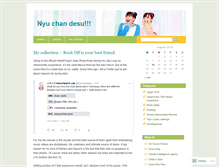 Tablet Screenshot of nyuchandesu.wordpress.com