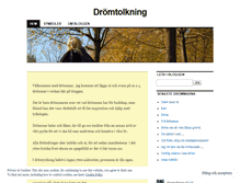 Tablet Screenshot of dromtolkning.wordpress.com