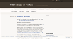Desktop Screenshot of fortalecersinfronteras.wordpress.com