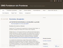 Tablet Screenshot of fortalecersinfronteras.wordpress.com