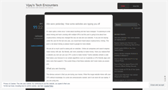 Desktop Screenshot of mytechencounters.wordpress.com