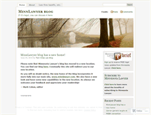 Tablet Screenshot of minnlawyer.wordpress.com