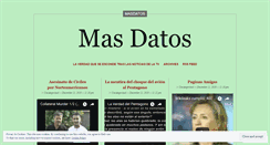 Desktop Screenshot of masdatos.wordpress.com