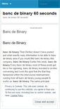 Mobile Screenshot of misc.bancdebinary60seconds.wordpress.com