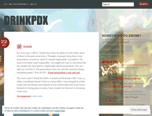 Tablet Screenshot of drinkpdx.wordpress.com