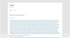 Desktop Screenshot of pranix.wordpress.com