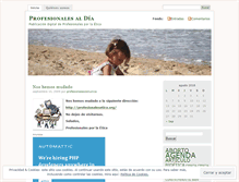 Tablet Screenshot of profesionalesaldia.wordpress.com