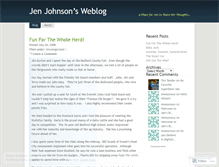 Tablet Screenshot of jenjohnson6.wordpress.com