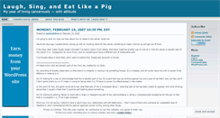 Desktop Screenshot of laughsing.wordpress.com