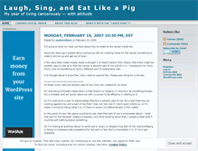 Tablet Screenshot of laughsing.wordpress.com