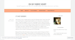 Desktop Screenshot of myfabricheart.wordpress.com