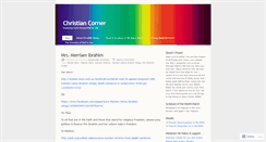 Desktop Screenshot of christiancorner3.wordpress.com