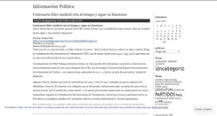 Desktop Screenshot of informacionpolitica.wordpress.com