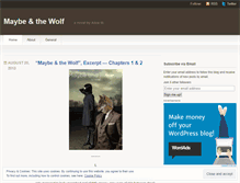 Tablet Screenshot of maybeandthewolf.wordpress.com