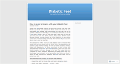 Desktop Screenshot of diabeticfeet.wordpress.com