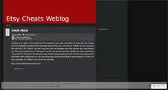 Desktop Screenshot of etsycheats.wordpress.com
