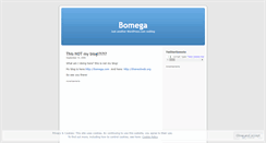 Desktop Screenshot of bomega.wordpress.com