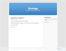 Tablet Screenshot of bomega.wordpress.com