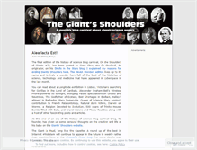 Tablet Screenshot of ontheshouldersofgiants.wordpress.com